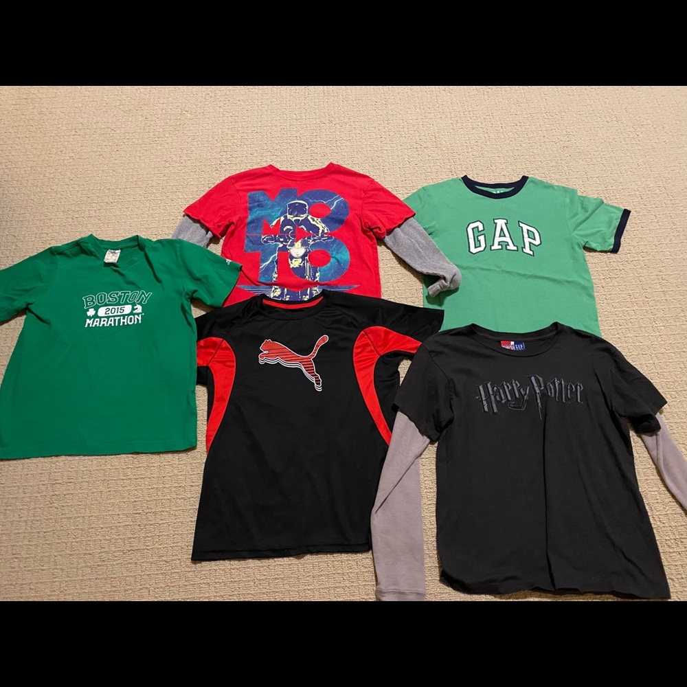 T shirts size L to xl boy -lots